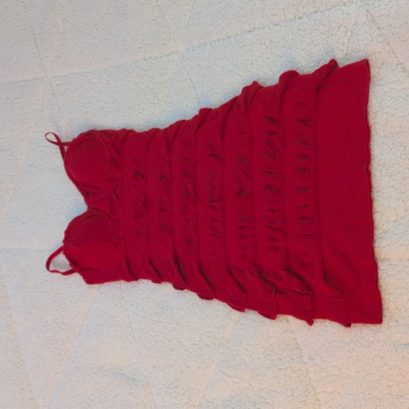 Guess | Elegant Red Ruffle Dress - Picture 6 of 10